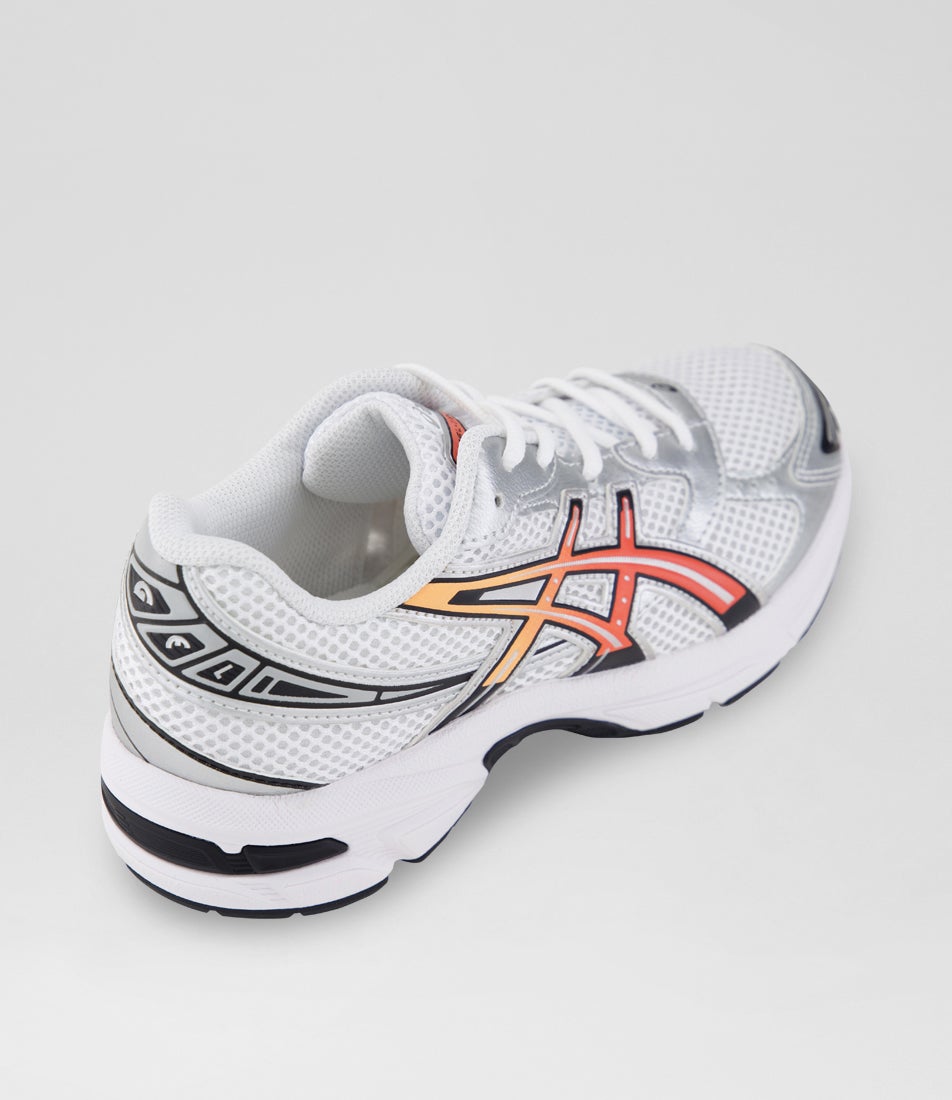 Gel 1130 Youth White Red Snapper Fabric Sneakers