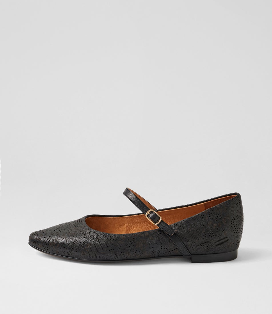 Saffie Black Leather Mary Janes Saffie Black Leather Mary Janes