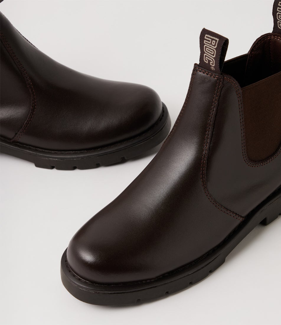 Jumbuk Junior Brown Leather Desert Boots