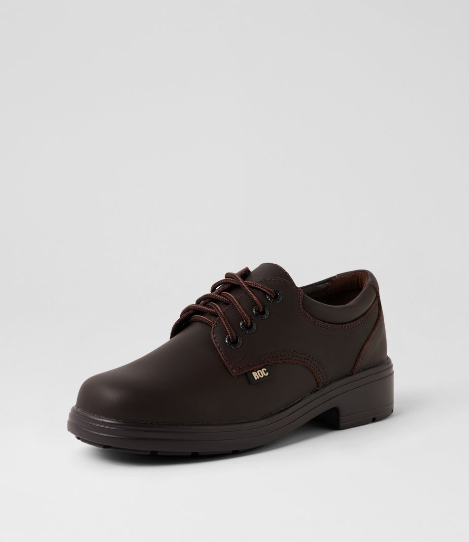 Metro Senior Brown Leather Lace Up School Shoes