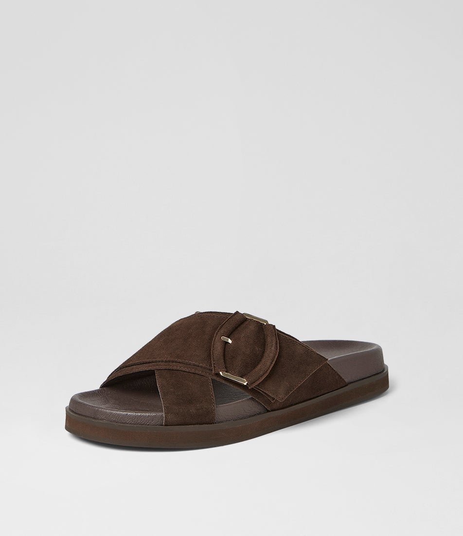 Vanana Espresso Suede Sandals