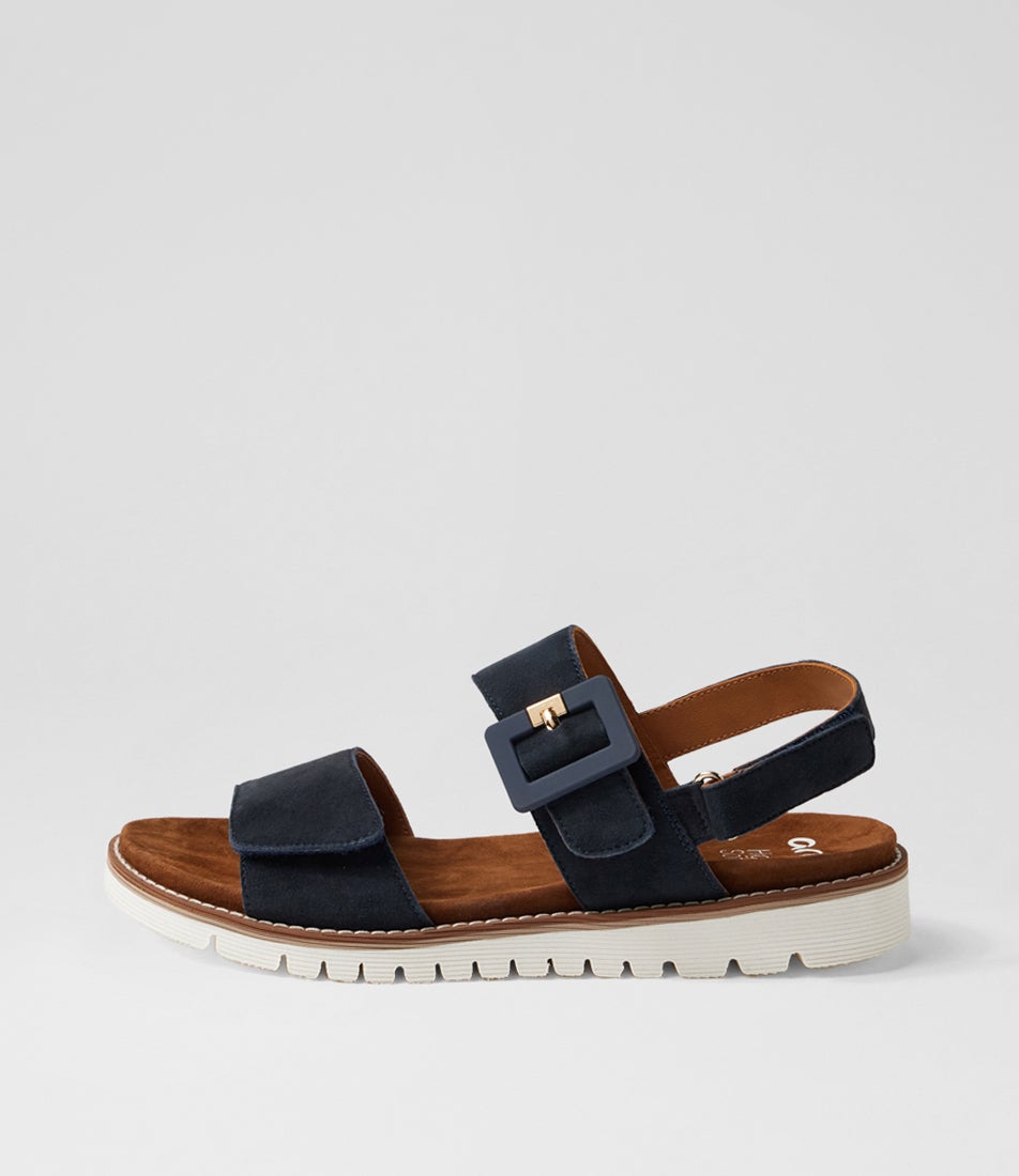 Kent 34 Navy Suede Sandals