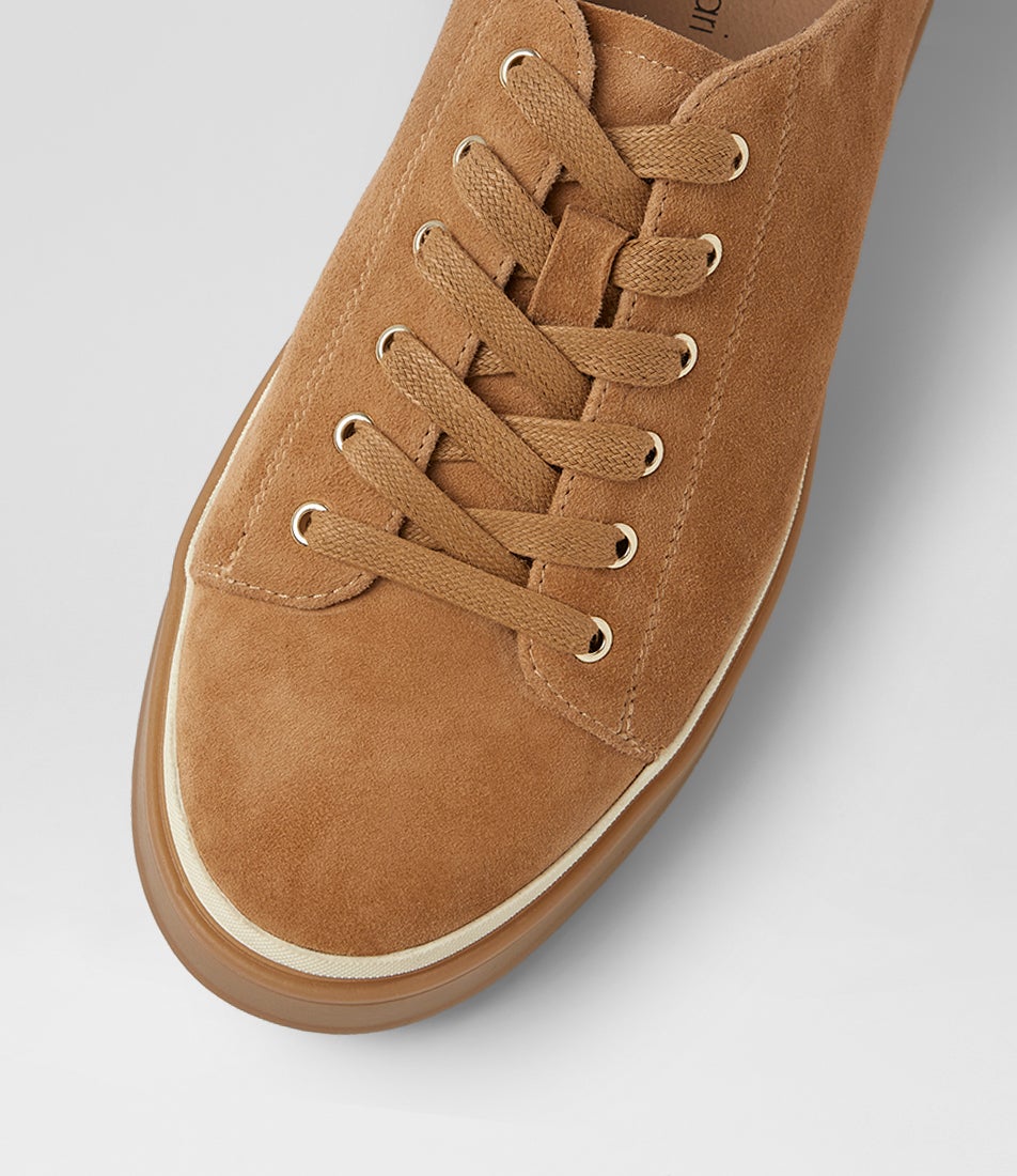 Pianna Tobacco Suede Sneakers
