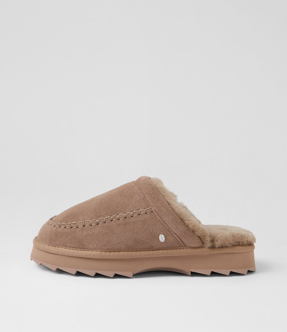 Sharky Mushroom Suede Slides