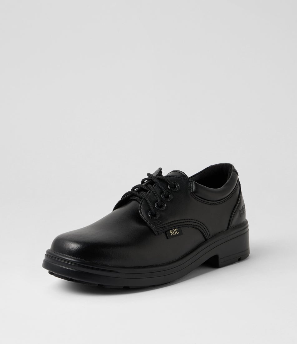 Metro V Senior Black Vegan School Shoes