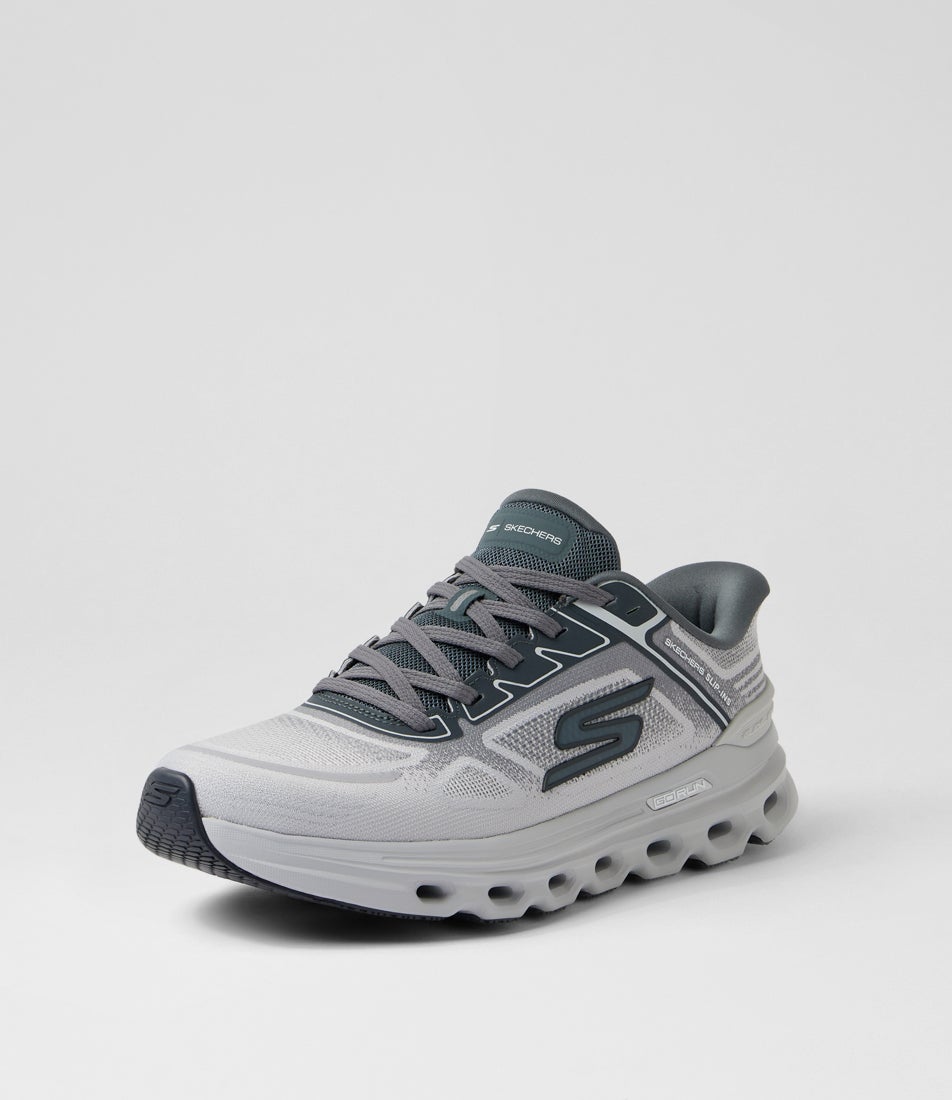 Gorun Glide Step Arch Fit Grey Knit Sneakers