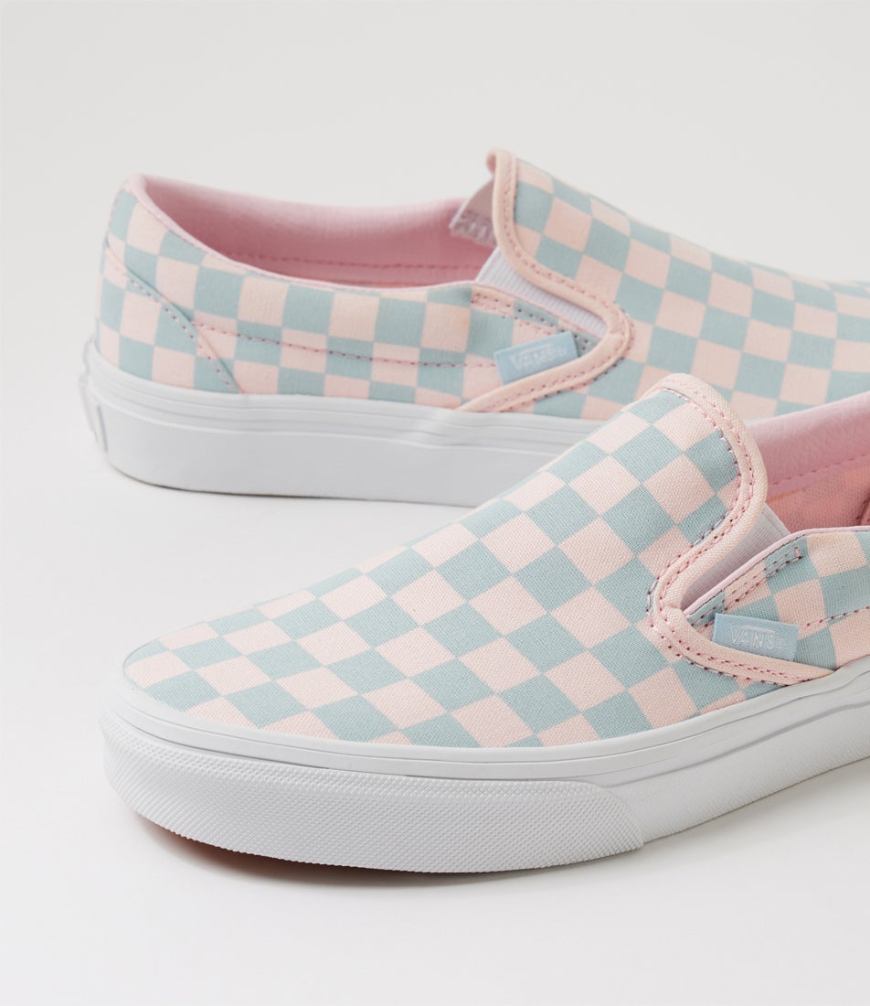 Classic Slip On Pop Pastel Pink Dawn Mist Canvas Sneakers