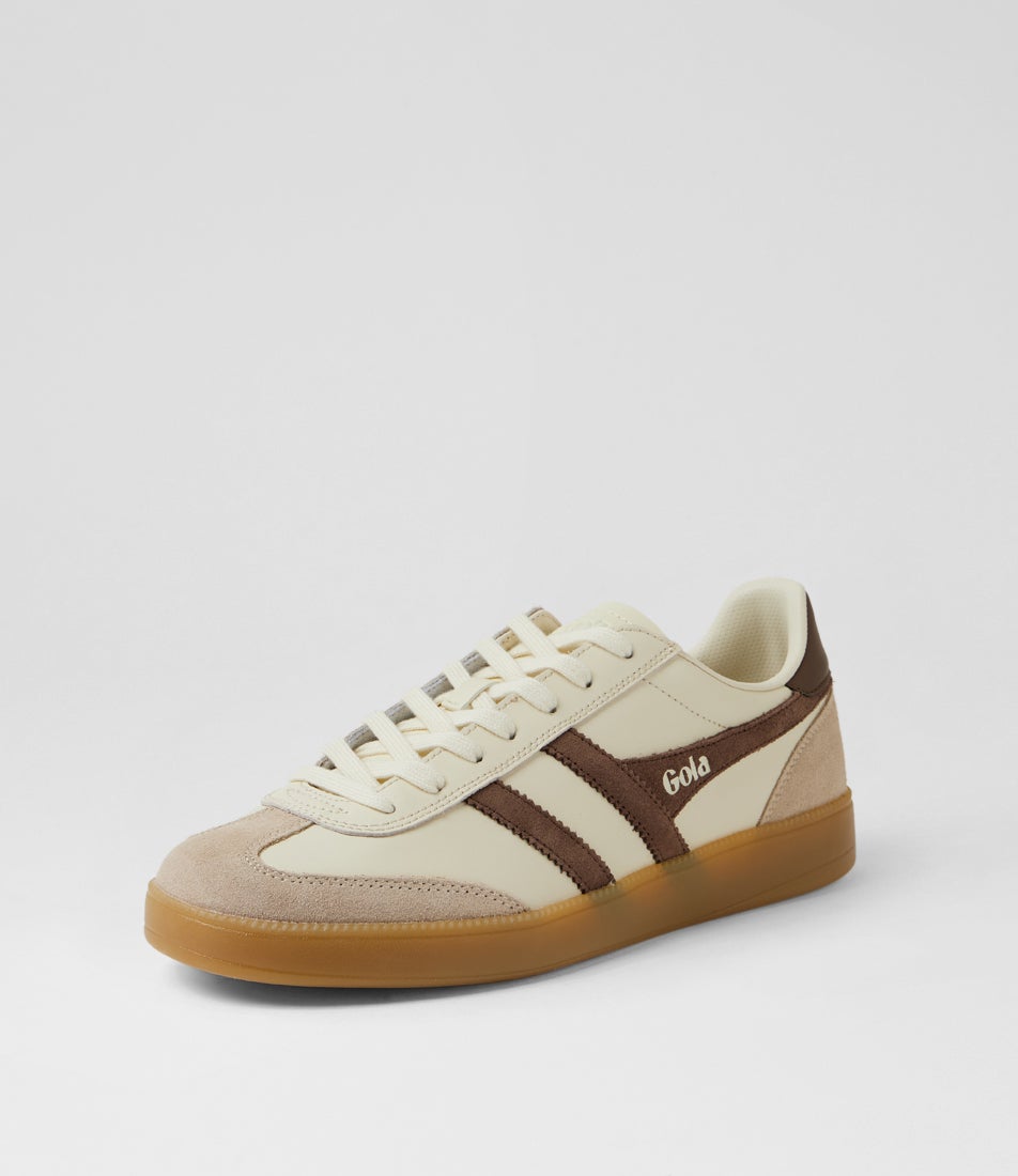 Viper M Off White Bone Otter Leather Lace Ups