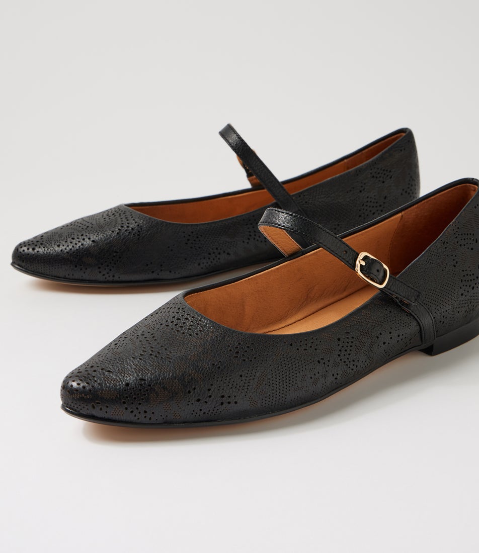 Saffie Black Leather Mary Janes Saffie Black Leather Mary Janes