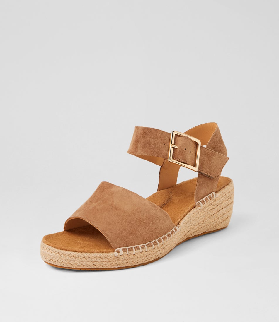 Kraig Xf Light Choc Suede Wedges