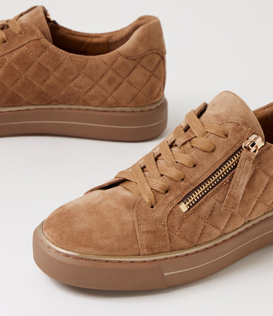 Kozie W Light Choc Suede Sneakers