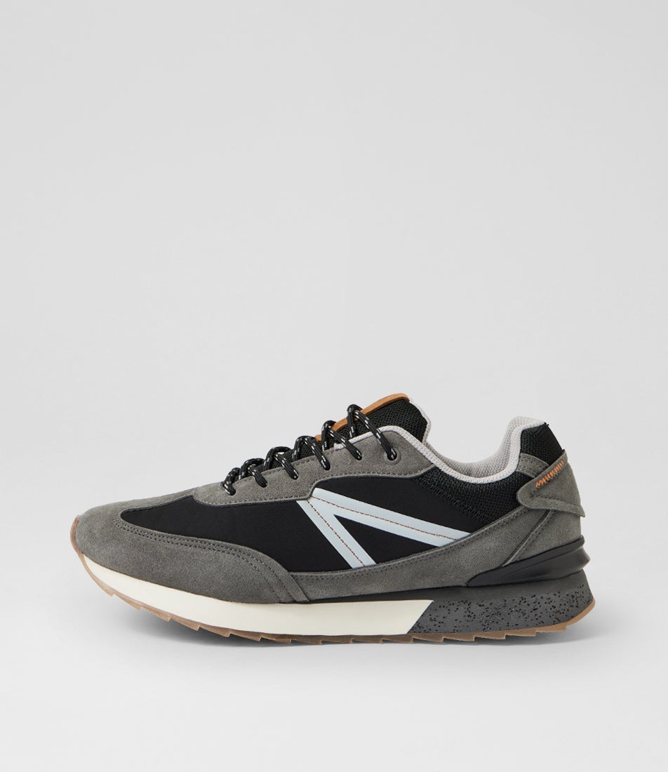 Jazz Grey Black Lace Ups