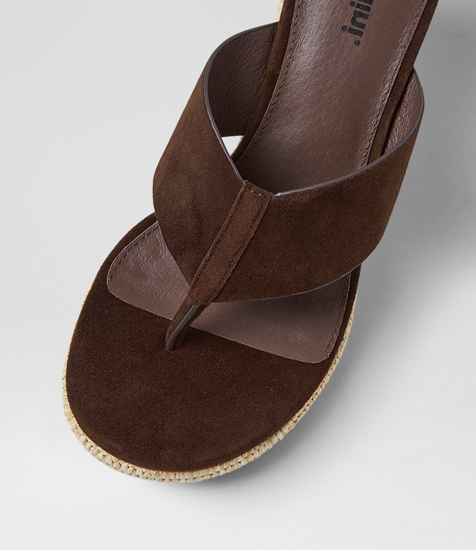 Kontour Choc Natural Woven Suede Sandals