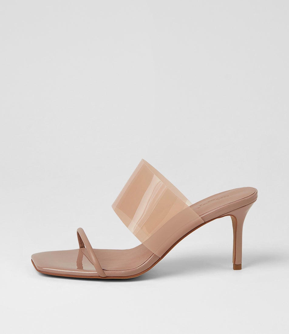 Patone Blush Patent Vinylite Sandals