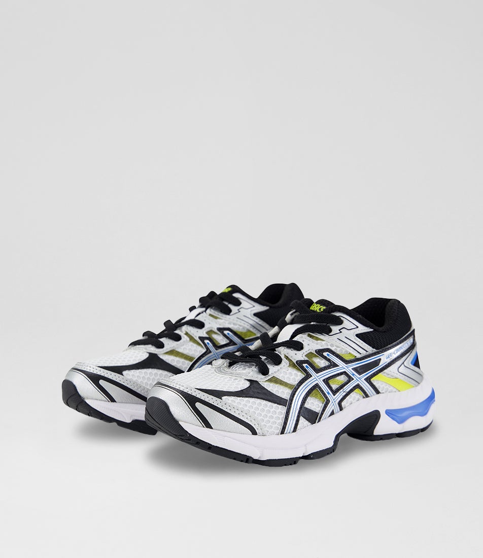 Cumulus 16 Junior White Azul Blue Mesh Lace Ups