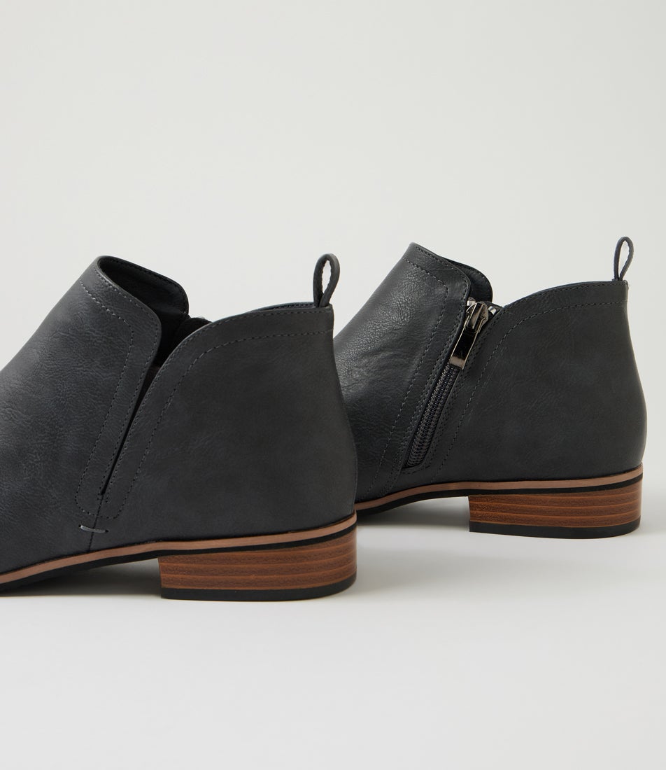 Hattie Steel Blue Ankle Boots