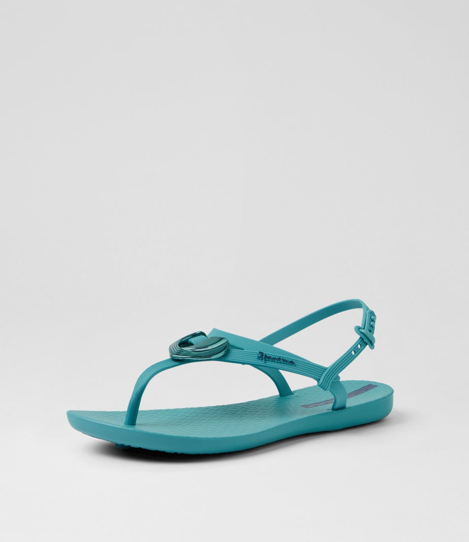 Class Dreamy Teal Rubber Sandals