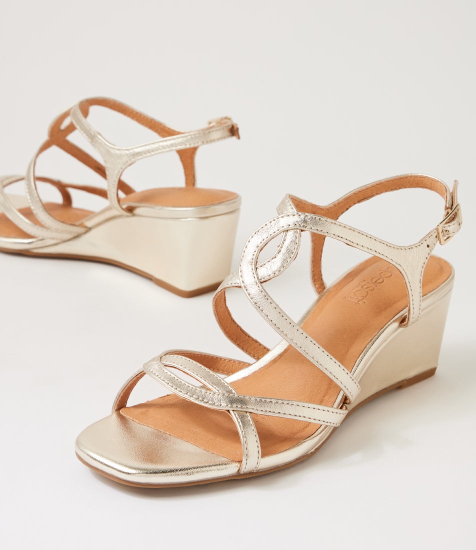 Larshi Platinum Leather Sandals