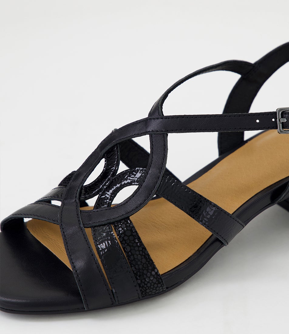 Phoenix D Black Multi Sandals