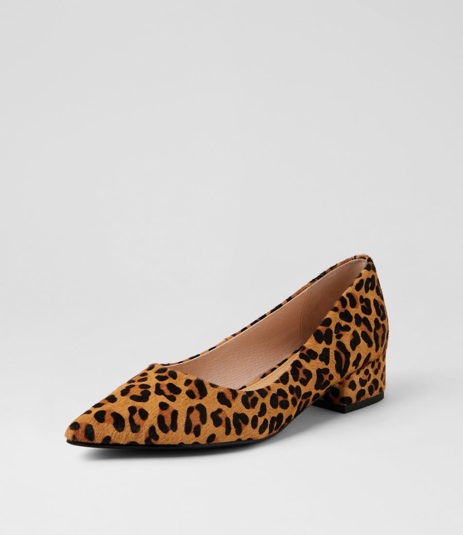 Thego Leopard Pony Heels