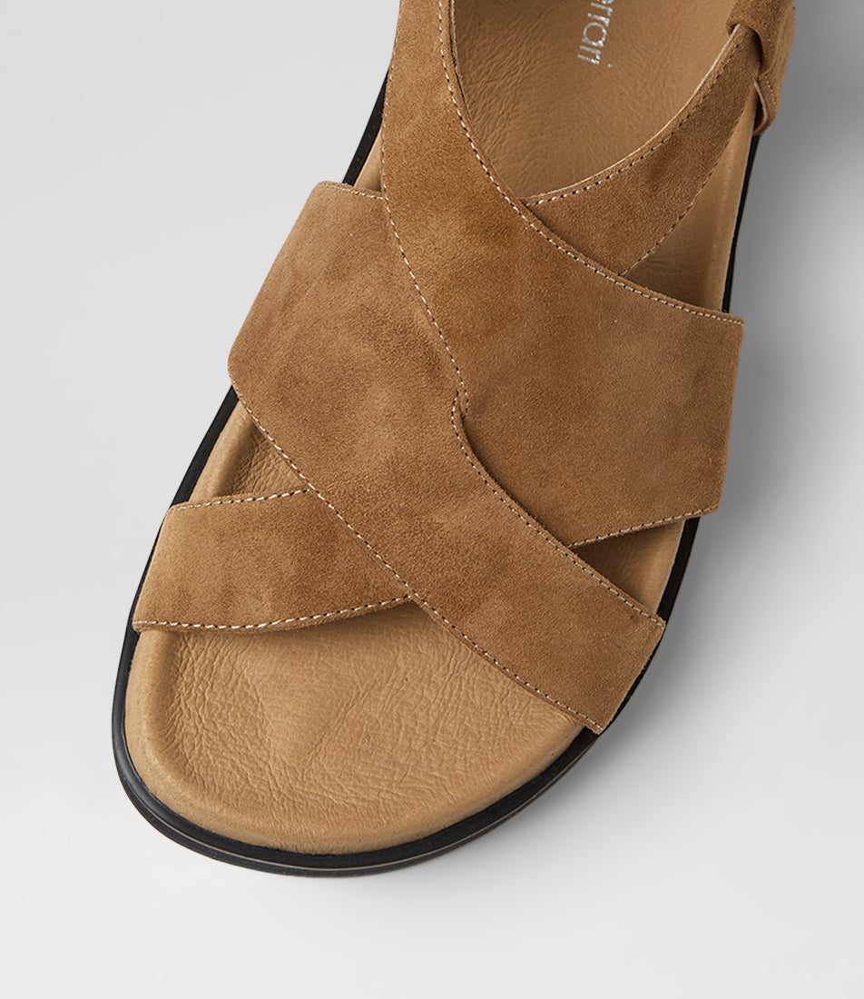 Vebbie Biscuit Suede Sandals