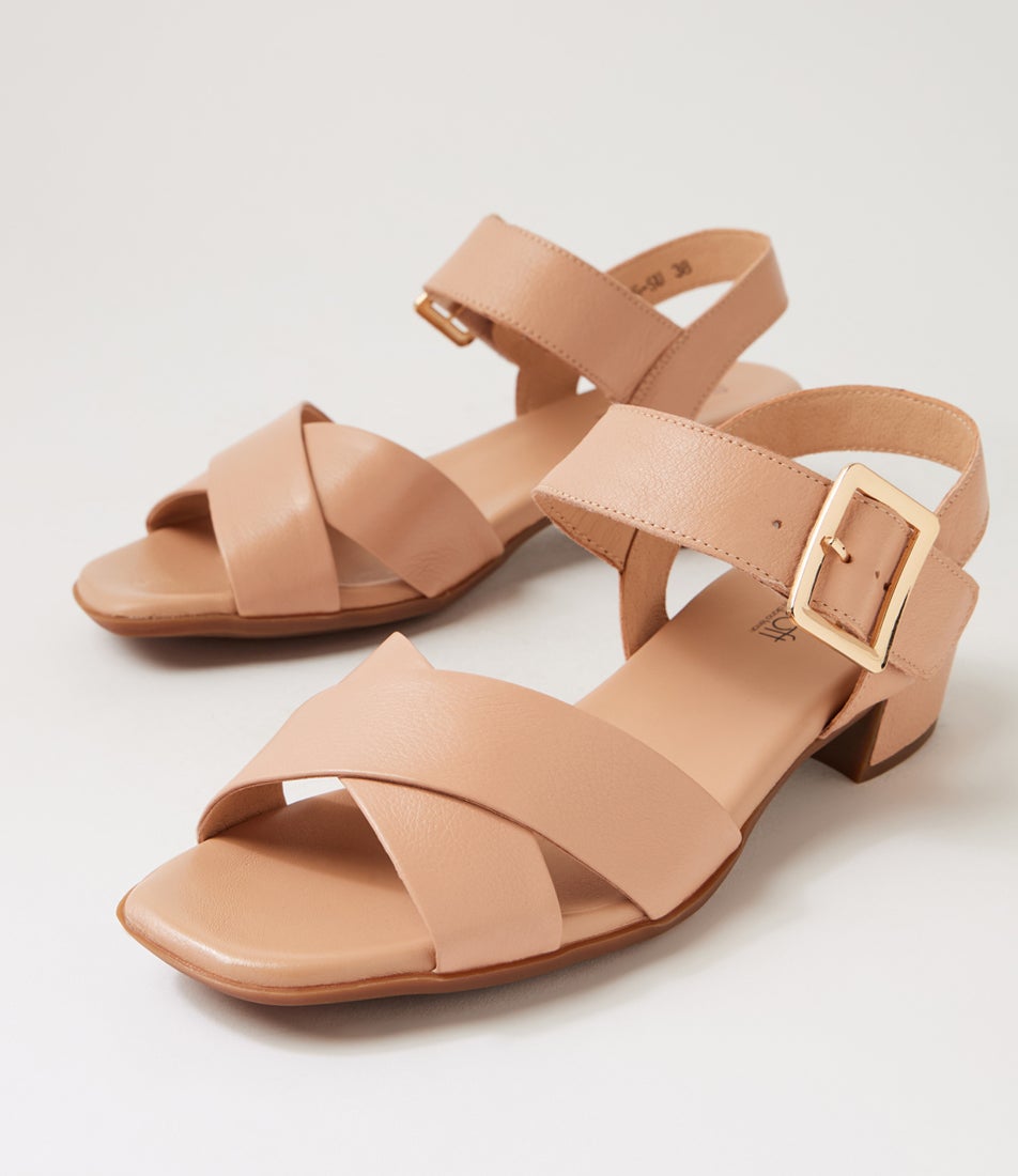 Davisons Dark Nude Leather Sandals Davisons Dark Nude Leather Sandals