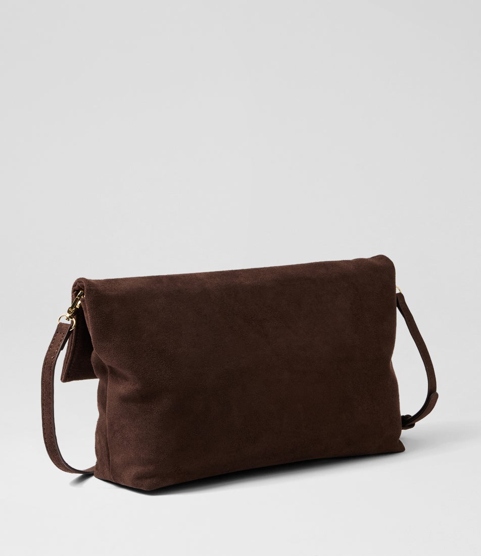 Heartbreaker Choc Microsuede Handbag