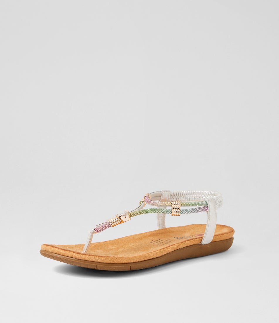 Fessa Silver Multi Sandals