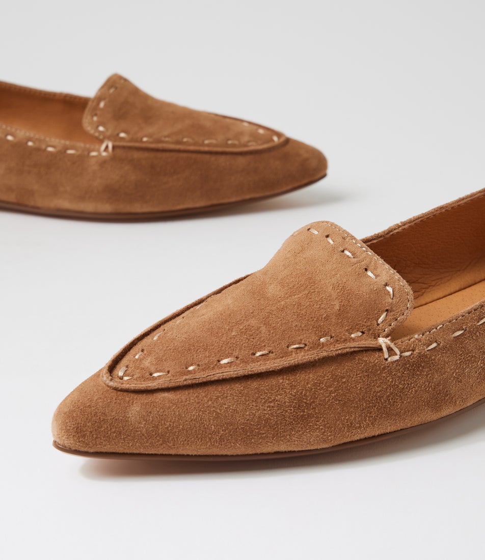 Yivi Light Choc Suede Loafers