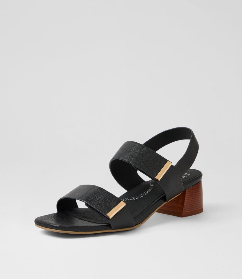 Copin W Black Natural Leather Sandals
