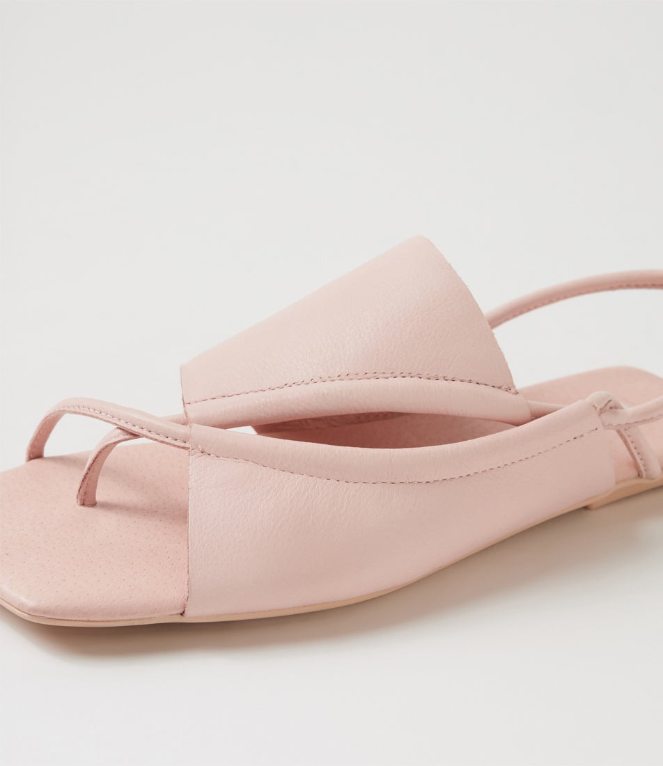 Egain Pale Pink Leather Sandals