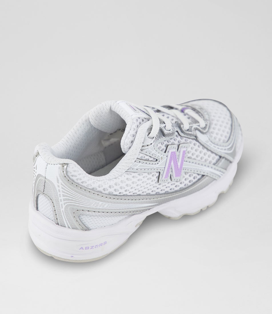 740 Toddler White Lilac Glo Mesh Sneakers