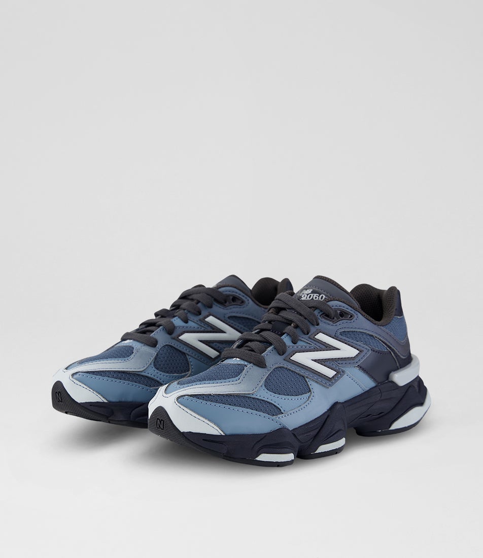 9060 Youth Shadow Blue Dark Night Mesh Lace Up Sneakers