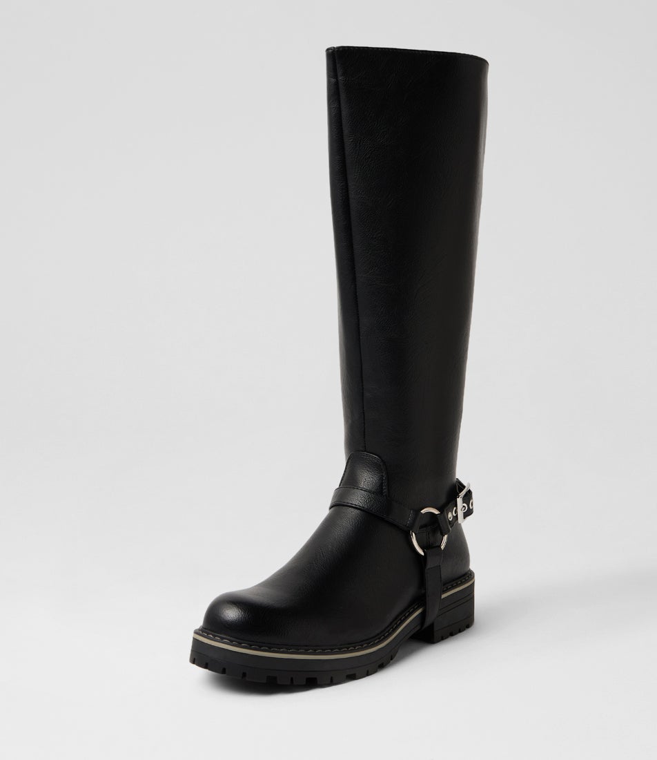 Pintel Black Knee High Boots Pintel Black Knee High Boots