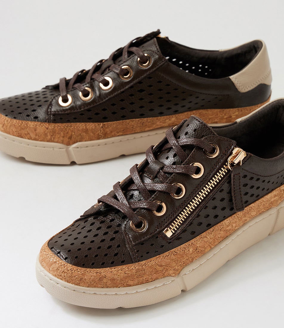 Torque Choc Almond Multi Leather Sneakers