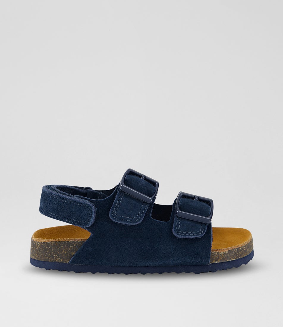 Remy Toddler Navy Suede Sandals