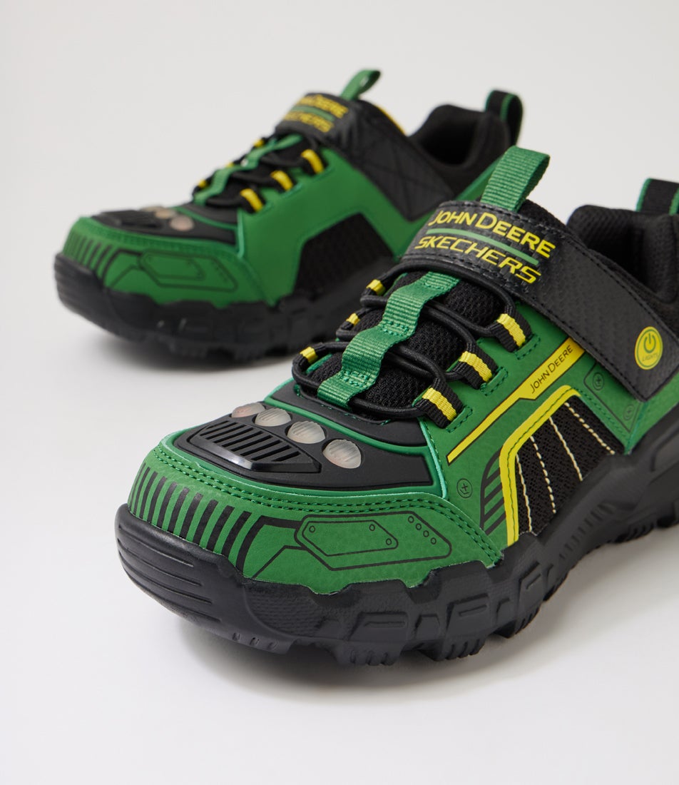 John Deere Adventure Track Junior Green Black Sneakers John Deere Adventure Track Junior Green Black Sneakers