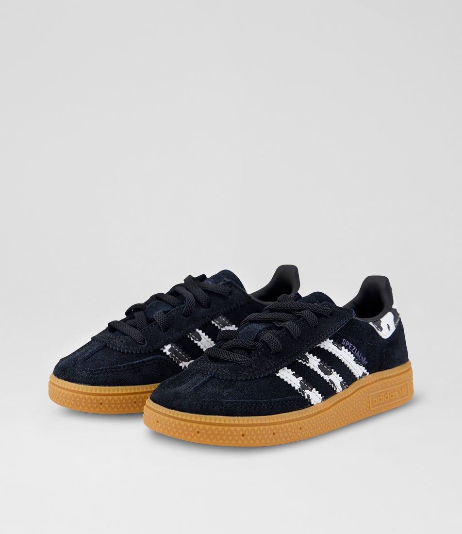 Handball Spezial Toddler Black Violet White Suede Sneakers