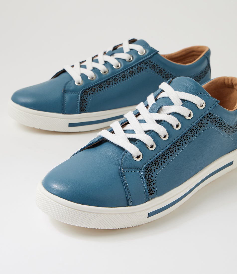 Elme Denim Leather Sneakers