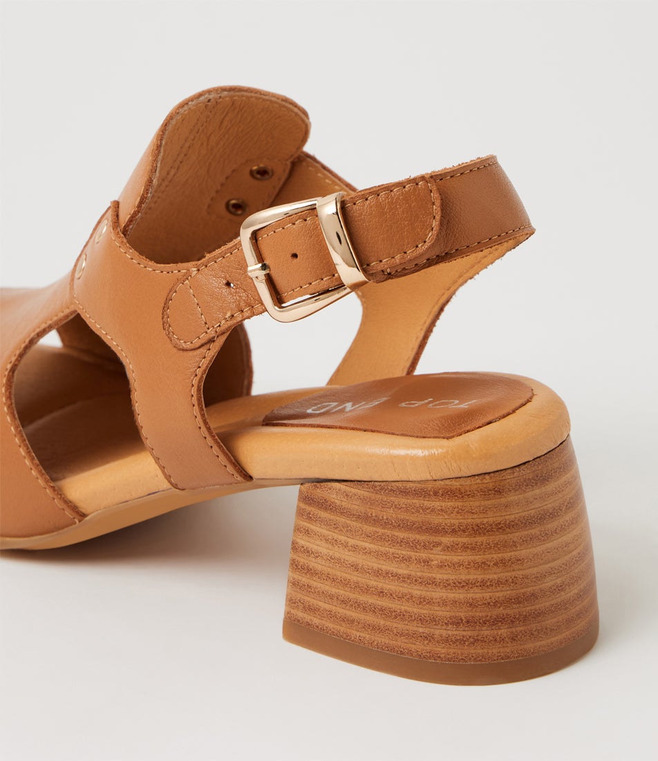 Franko Dark Tan Leather Sandals