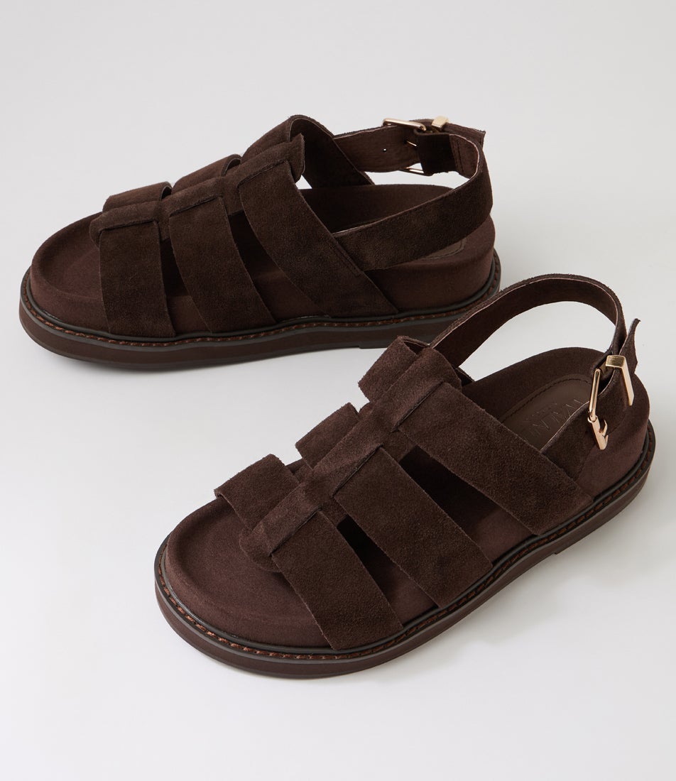 Dakota Sandal Chocolate Suede Sandals