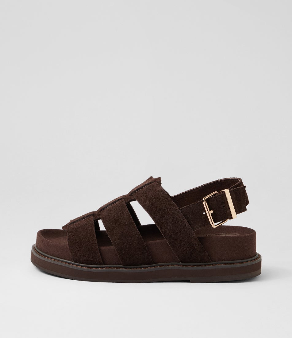 Dakota Sandal Chocolate Suede Sandals