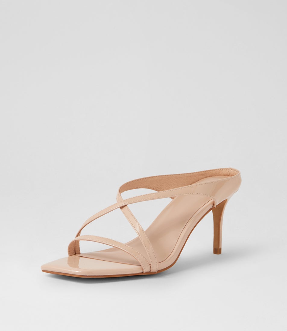 Passione Nude Patent Leather Sandals