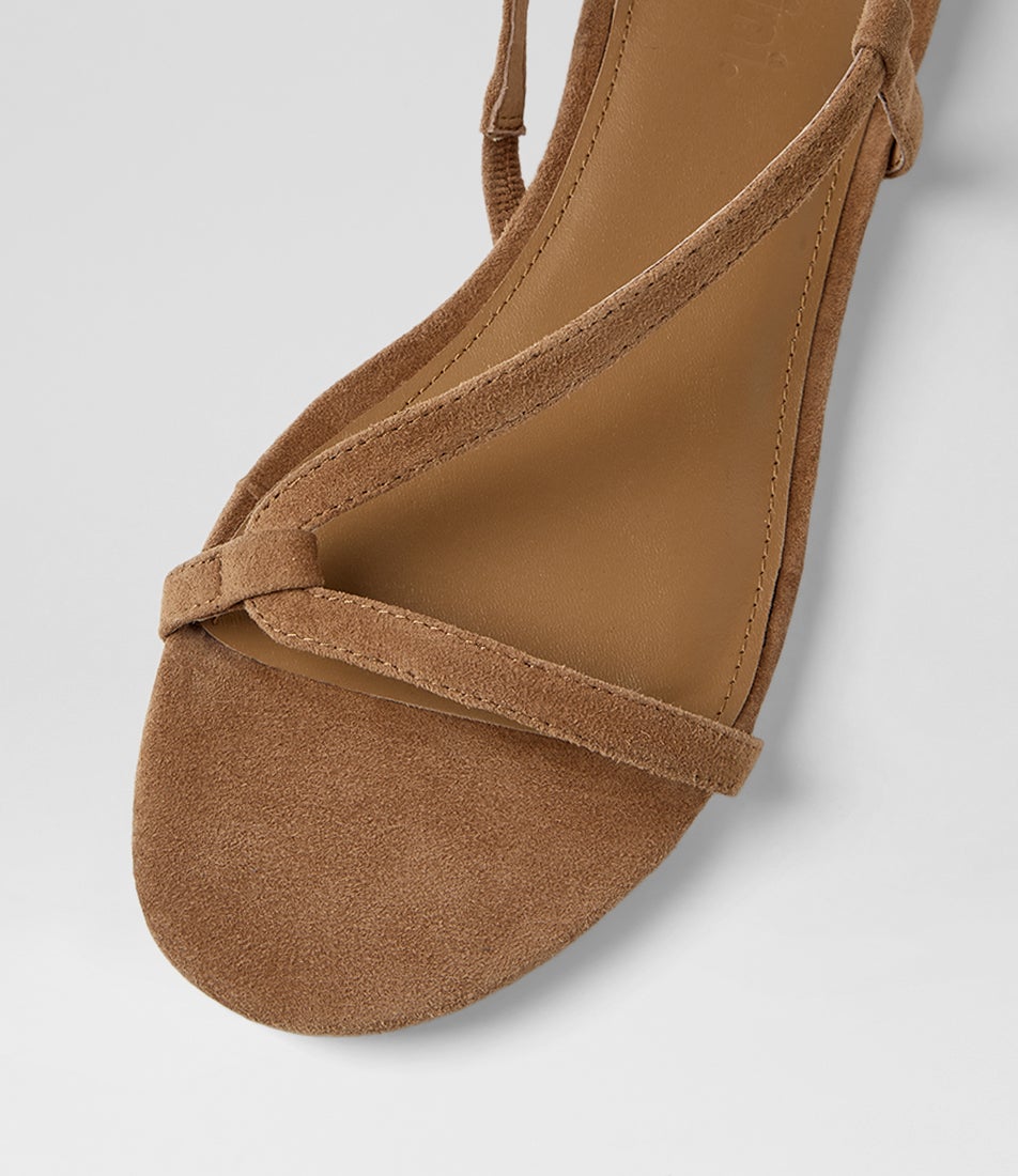 Dusst Coffee Suede Sandals