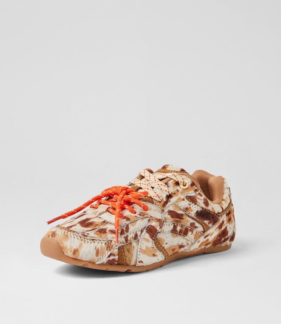 City Run Wild Tan Pony Sneakers