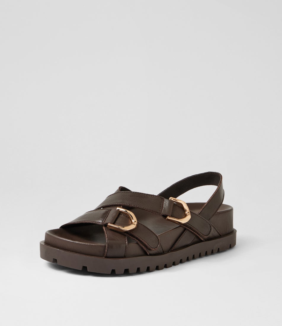 Urbanna Choc Leather Sandals