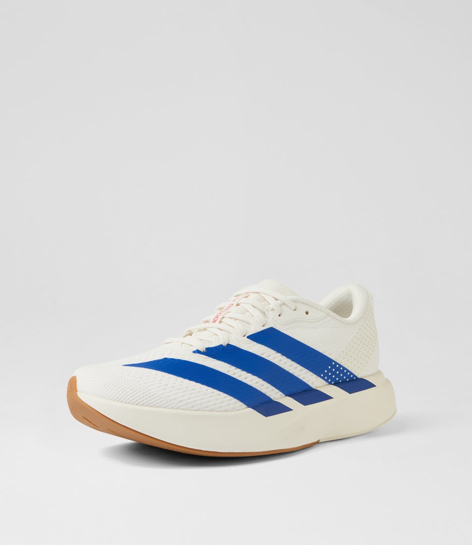 Adizero Pacer M White Royal Blue Mesh Sneakers