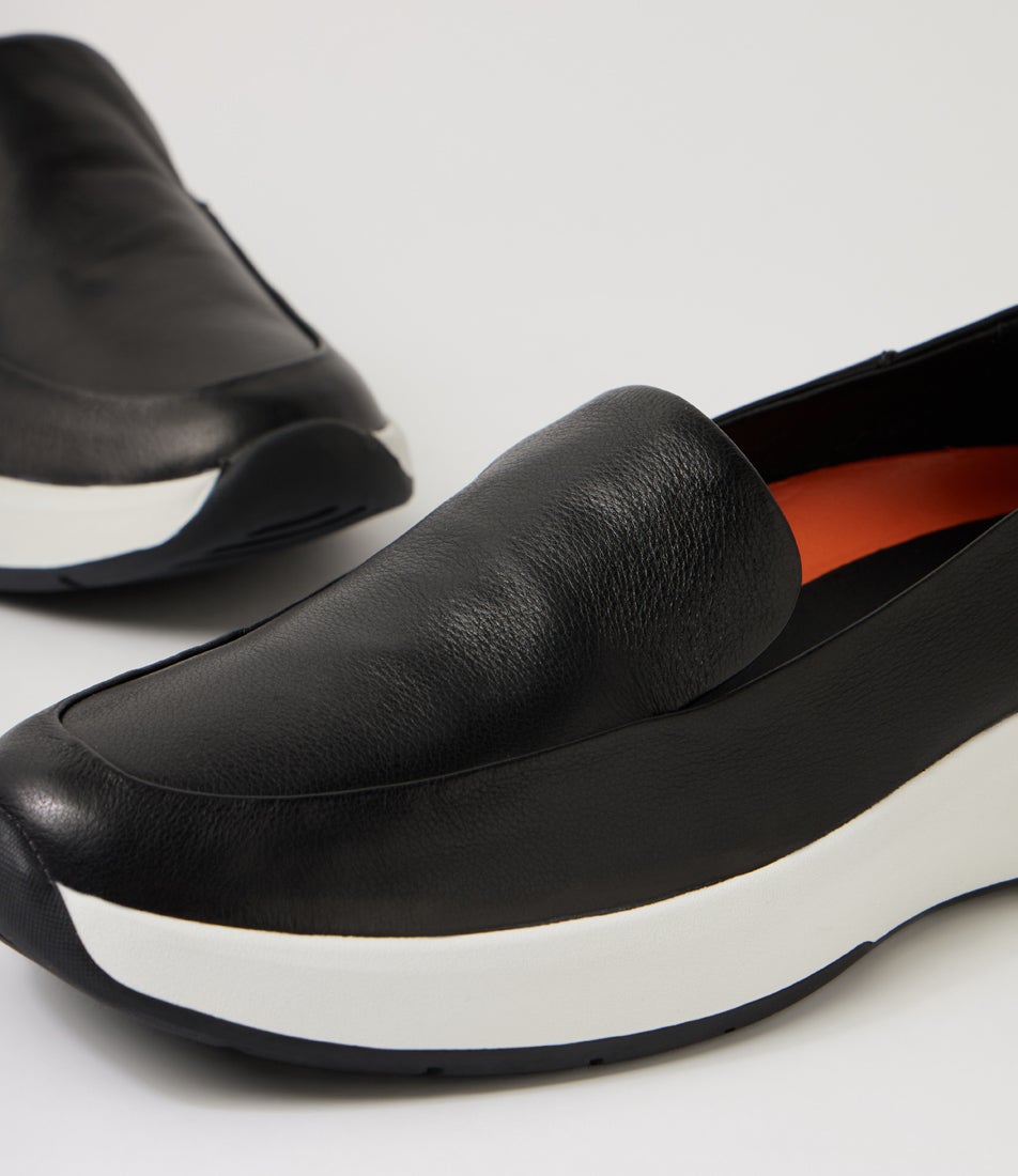 Tru Ep Black Leather Sneakers
