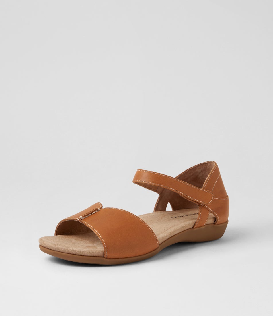 Cherry Tan Leather Sandals