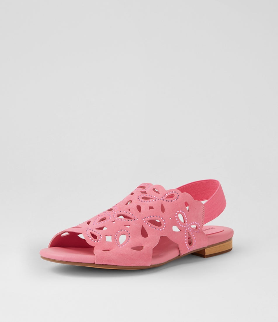 Panina Pink Suede Jewels Sandals Panina Pink Suede Jewels Sandals